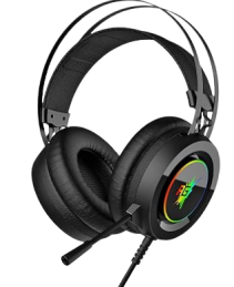 Redgear Cloak Wired RGB Wired Over Ear Gaming Headphones with Mic for PC